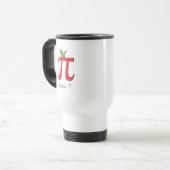 Pomme Pi Cute Math Pi Day Café Voyage Mug (Devant gauche)