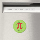 Pomme Pi Cute Math Pi Day Magnet (In Situ (Lave-vaisselle))