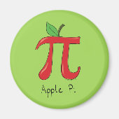 Pomme Pi Cute Math Pi Day Magnet (Devant)