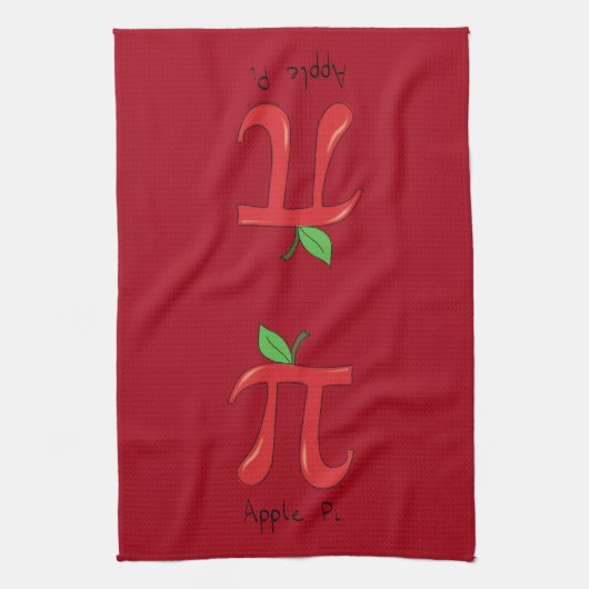 Pomme Pi Cute Math Pi Day Pie Cuisine Serviette de (Vertical)