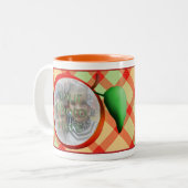 Pomme Plaid Photo Mug personnalisable (Devant gauche)