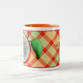Pomme Plaid Photo Mug personnalisable (Centre)