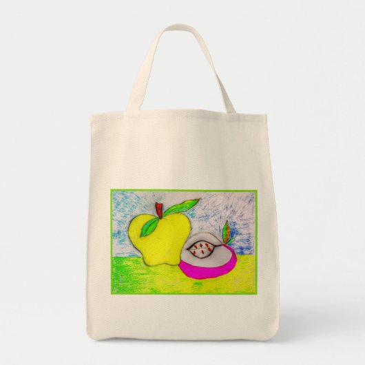 Pomme Pop Art Sac Canevas (Devant)