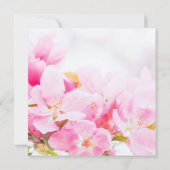 Pomme rose Blossoms Anniversaire Fête Invitation (Dos)