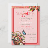 Pomme rouge Plaid de mon oeil bébé invitations dou (Devant)