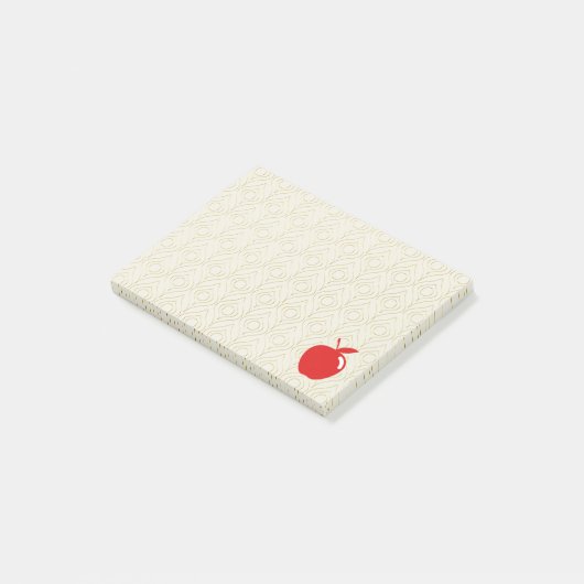 Pomme Rouge Post-it (Incliné)