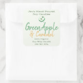 Pomme verte Lettré Monnaie Soy Bougies Étiquette (Sac)