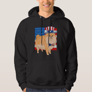 Pommeren 4 juli patriottische oom Sam Hoodie