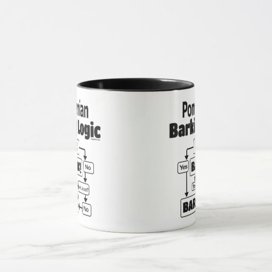 Pommeren Barking Logic Mok (Midden)