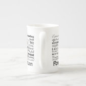 Pommeren Bone China Mok (Achterkant)