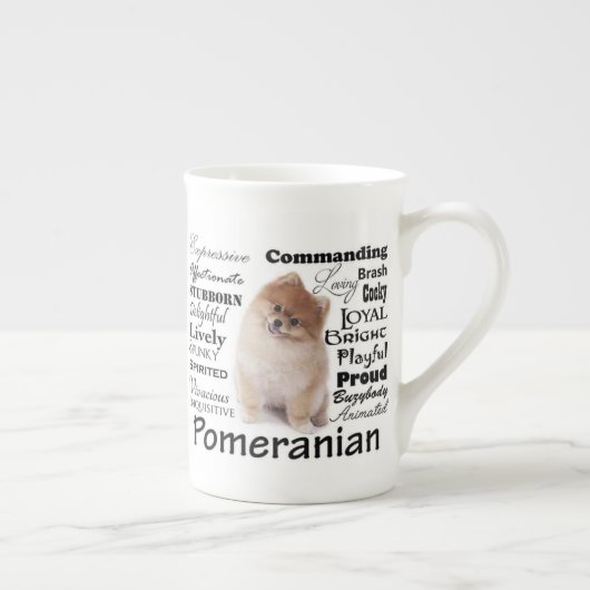 Pommeren Bone China Mok (Rechts)