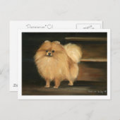 "Pommeren" Briefkaarten voor het maken van kunst d (Voorkant / Achterkant)