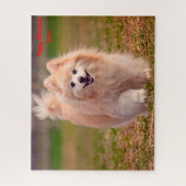 Pommeren Dog. Legpuzzel (Verticaal)