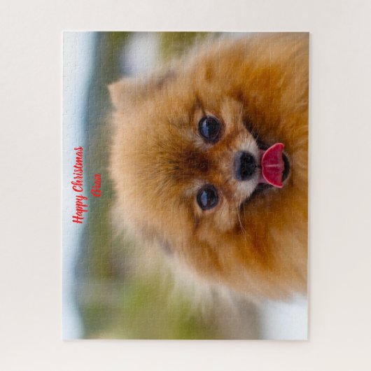 Pommeren Dog. Legpuzzel (Verticaal)