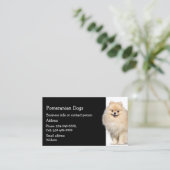 Pommeren Dogs Breeder Pet Sitter Visitekaartje (Staand voorkant)