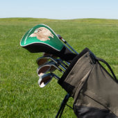 Pommeren Hondenliefhebber Groen Persoonlijk Golfheadcover (Insitu)