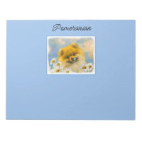 Pommeren in Daisies schilderen - Oorspronkelijke h
