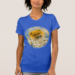 Pommeren in Daisies schilderen - Oorspronkelijke h T-shirt