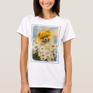 Pommeren in Daisies schilderen - Oorspronkelijke h T-shirt