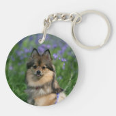 Pommeren in de Gras Sleutelhanger (Achterkant)