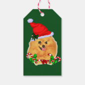 Pommeren kerstcadeaus cadeaulabel (Achterkant)