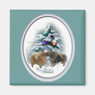 Pommeren kerstcadeaus magneet