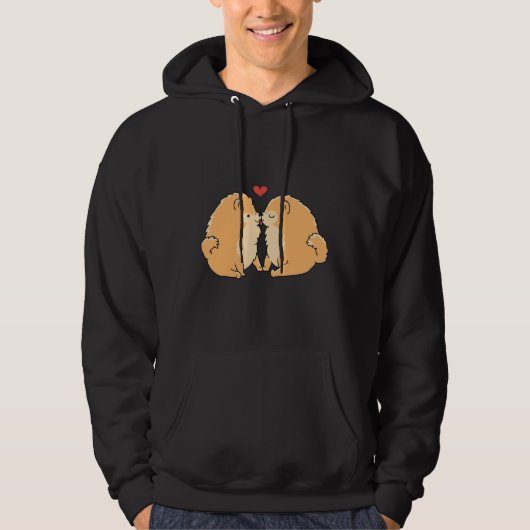 Pommeren Kisses Hoodie (Voorkant)