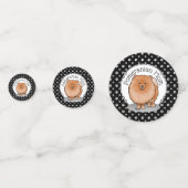 Pommeren mama Pom Mam (oranje rood) Cute Dog Mam Confetti (Voorkanten)