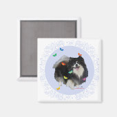 Pommeren met Butterflies Magneet (Voorkant / Achterkant)