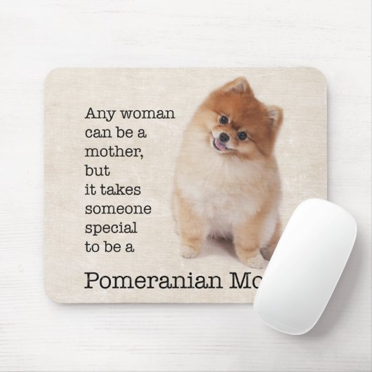 Pommeren Mousepad Mousepad Muismat (Met muis)