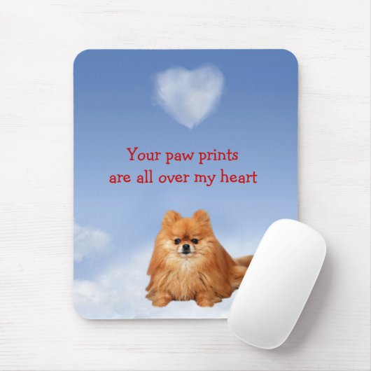 Pommeren Mousepad Muismat (Met muis)