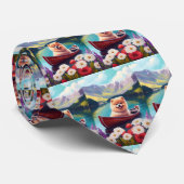 Pommeren op een peddel: een Schilderachtig avontuu Stropdas (Opgerold)