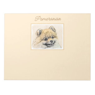 Pommeren (Oranje) schilderen - Origineel Hond Art  Notitieblok
