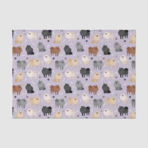 Pommeren Paw-prints en Dog-Botten-weefselpapier Tissuepapier