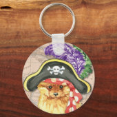 Pommeren Pirate Sleutelhanger (Voorkant)
