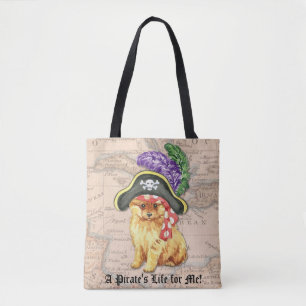 Pommeren Pirate Tote Bag