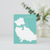 Pommeren Pom Dog Puppy Bedankkaart (Staand voorkant)