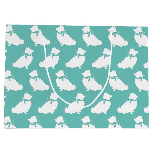 Pommeren Pom Dog Puppy Groot Cadeauzakje (Achterkant)