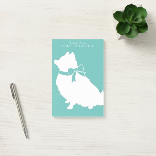 Pommeren Pom Dog Puppy Post-it® Notes (Kantoor)