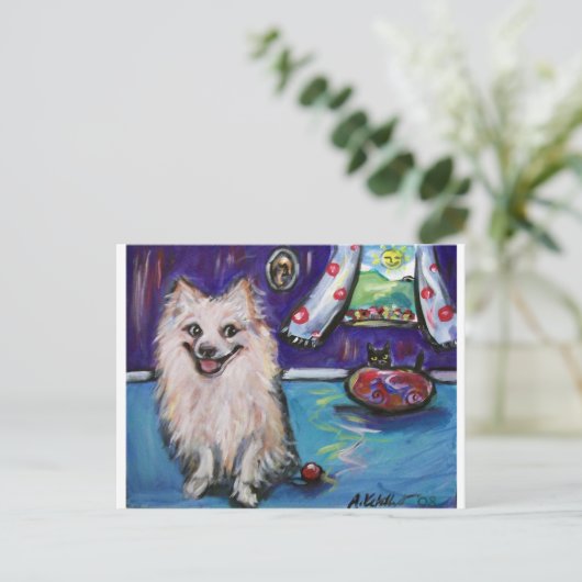 Pommeren Smile Briefkaart (Staand voorkant)