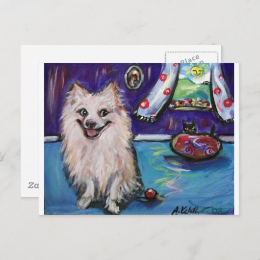 Pommeren Smile Briefkaart (Voorkant / Achterkant)