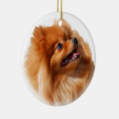 Pommeren Spitz Keramisch Ornament (Rechts)