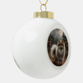 Pommerse Halloween eng Keramische Bal Ornament (Links)