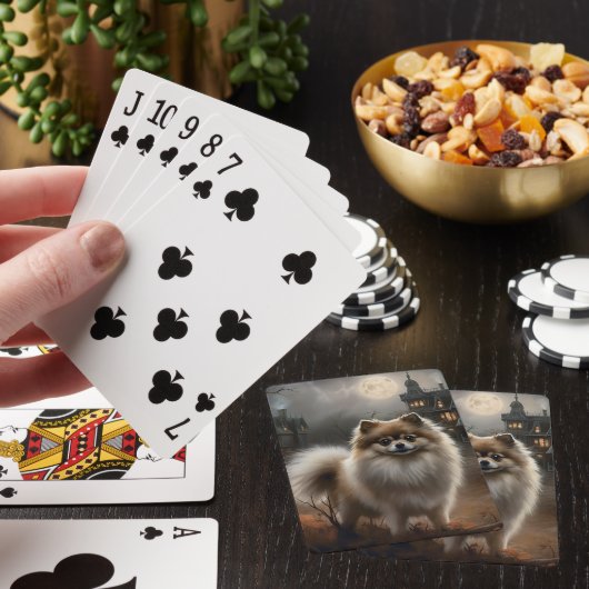 Pommerse Halloween eng Pokerkaarten (Insitu)