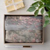 Pommerse Hond, en dromerige Floral Art Tissuepapier (Geschenk)