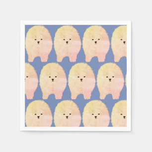 Pommerse Hond, Fluffy Pet Custom Papier Servet