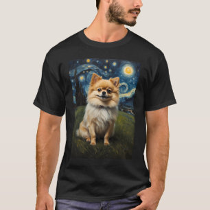 Pommerse hond in de Sterrennacht, Edvard Munch T-shirt