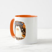 Pommerse hond in spookkostuum - Happy Halloween Mok (Voorkant links)