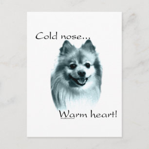 Pommerse koude neus warm hart briefkaart