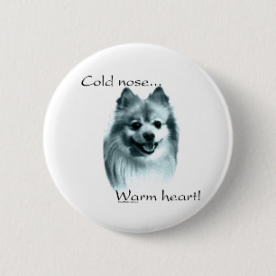 Pommerse koude neus warm hart - Button